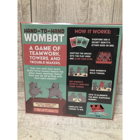 NEW Hand-To-Hand Wombat Party Game by Exploding Kittens ~ AGE 7+ ~ 3-6 PLAYERS - Picture 3 of 6